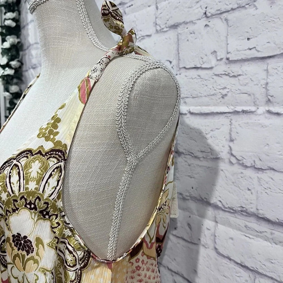 Free People Weekend In Montauk Floral Print Cropped Tank Top Size Small - Picture 6 of 14